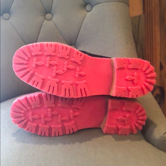 Jeffrey Campbell Lyle Black hiking boots pink - Picture 6 of 7